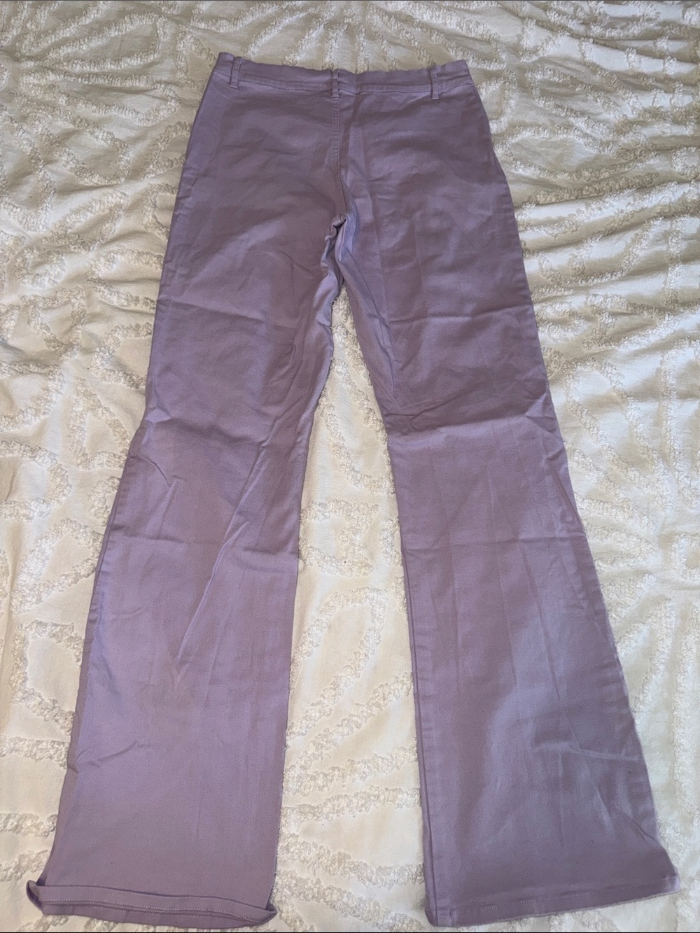 Motel Rocks High Rise Bootcut Stretch Lilac Pants - Picture 5 of 8